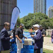 Distributed Free Water Bottles