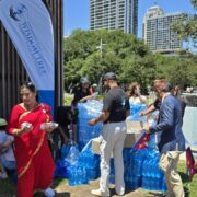 Distributed Free Water Bottles